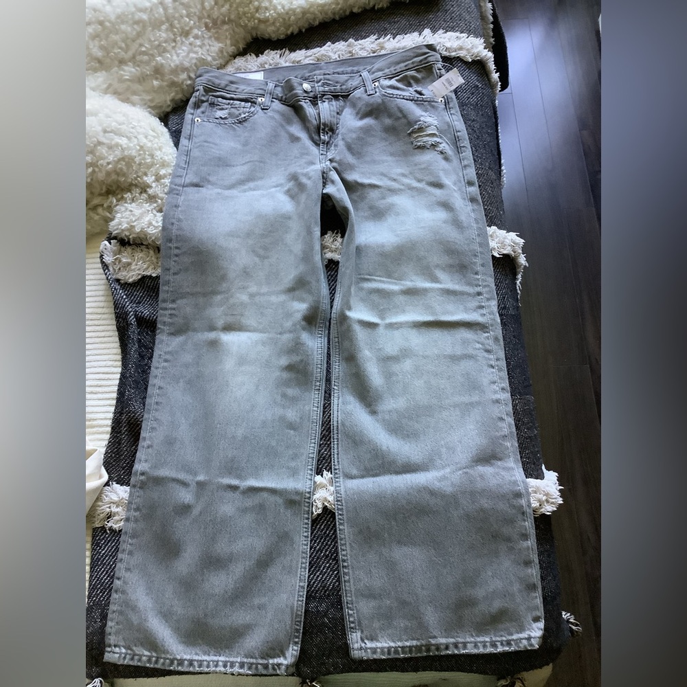GAP low rider wide leg jeans in grey
